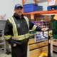 Man standing in warehouse