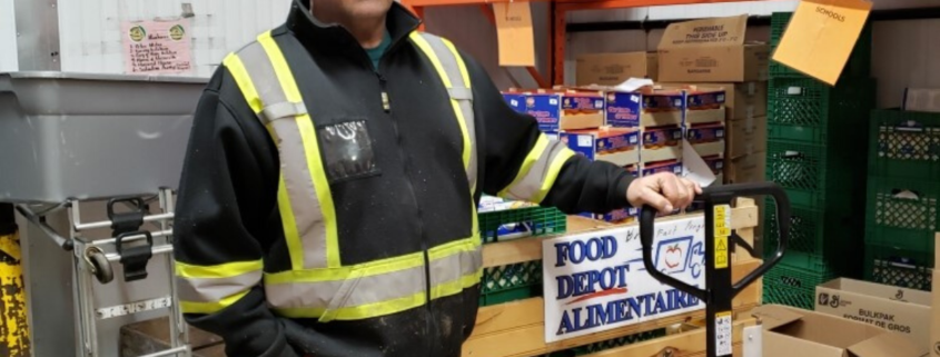 Man standing in warehouse