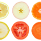 slices from various fruits