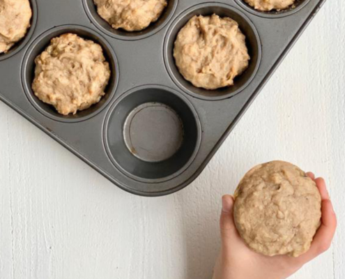 peanut butter bannas muffins