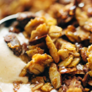 close-up of pumpkin muesli