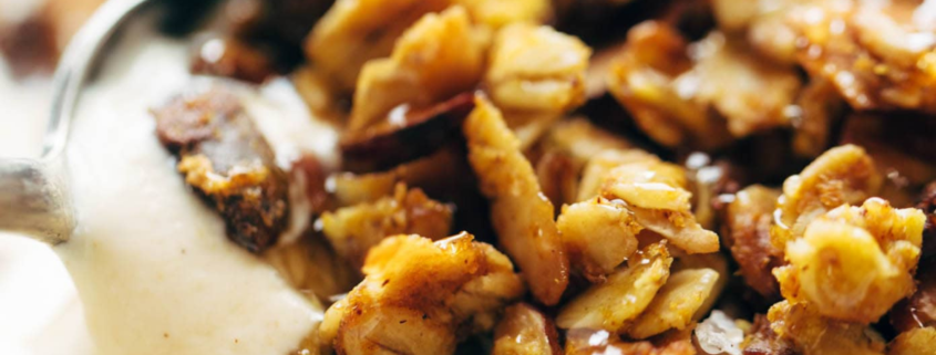 close-up of pumpkin muesli