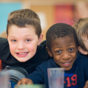 Children posing for picture