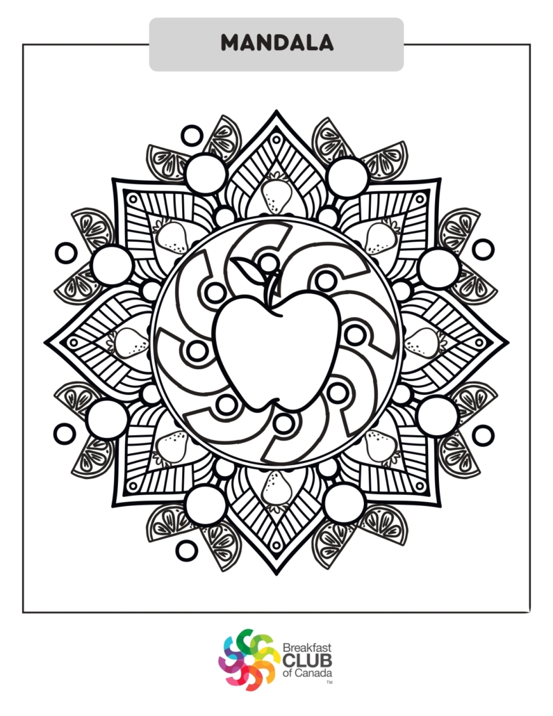 Mandala Coloring Page for Kids