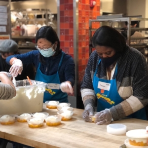 Preparing food