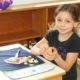 Student in a breakfast program